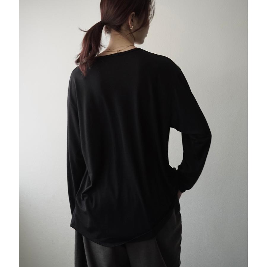 【取り寄せ】【CAPERTICA｜カペルチカ】スーパー120sウォッシャブルジャージーロングスリーブティー Super120s Washable Wool Jersey / L/S Tee【137829935】 |  | 05