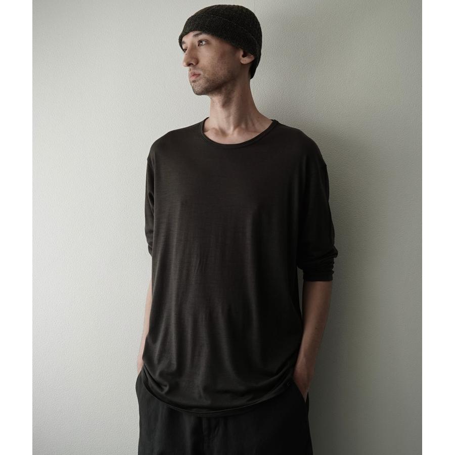 【取り寄せ】【CAPERTICA｜カペルチカ】スーパー120sウォッシャブルジャージーロングスリーブティー Super120s Washable Wool Jersey / L/S Tee【137829935】 |  | 07