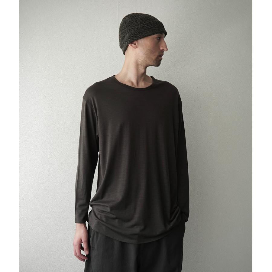 【取り寄せ】【CAPERTICA｜カペルチカ】スーパー120sウォッシャブルジャージーロングスリーブティー Super120s Washable Wool Jersey / L/S Tee【137829935】 |  | 08
