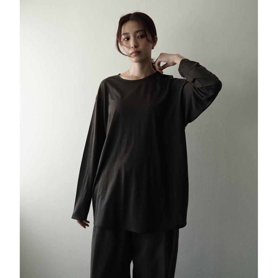 【取り寄せ】【CAPERTICA｜カペルチカ】スーパー120sウォッシャブルジャージーロングスリーブティー Super120s Washable Wool Jersey / L/S Tee【137829935】 |  | 09