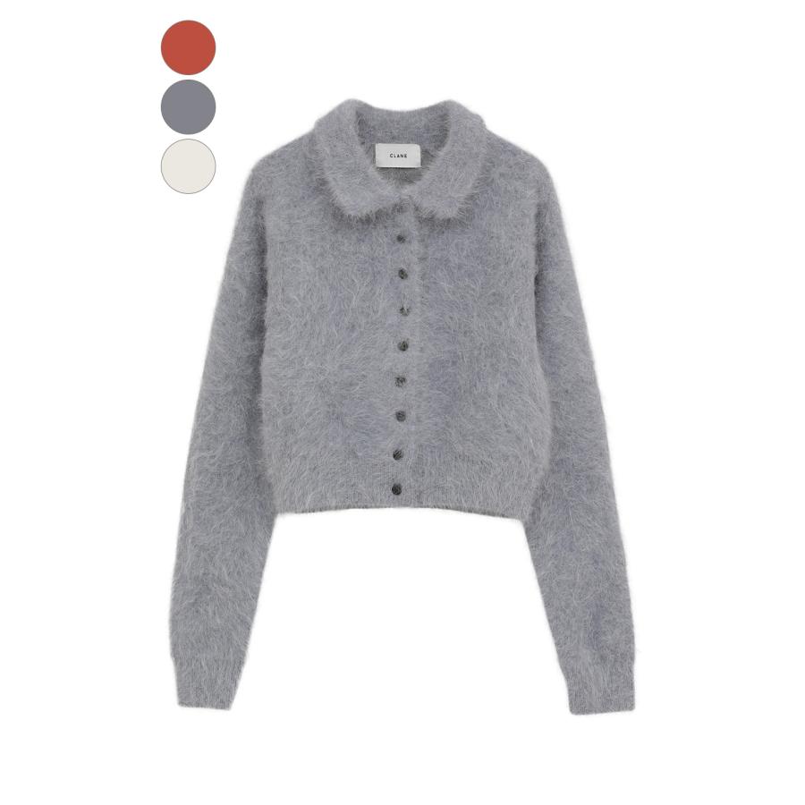 CLANE｜クラネ】ANGORA SHORT KNIT CARDIGAN アンゴラショートニット