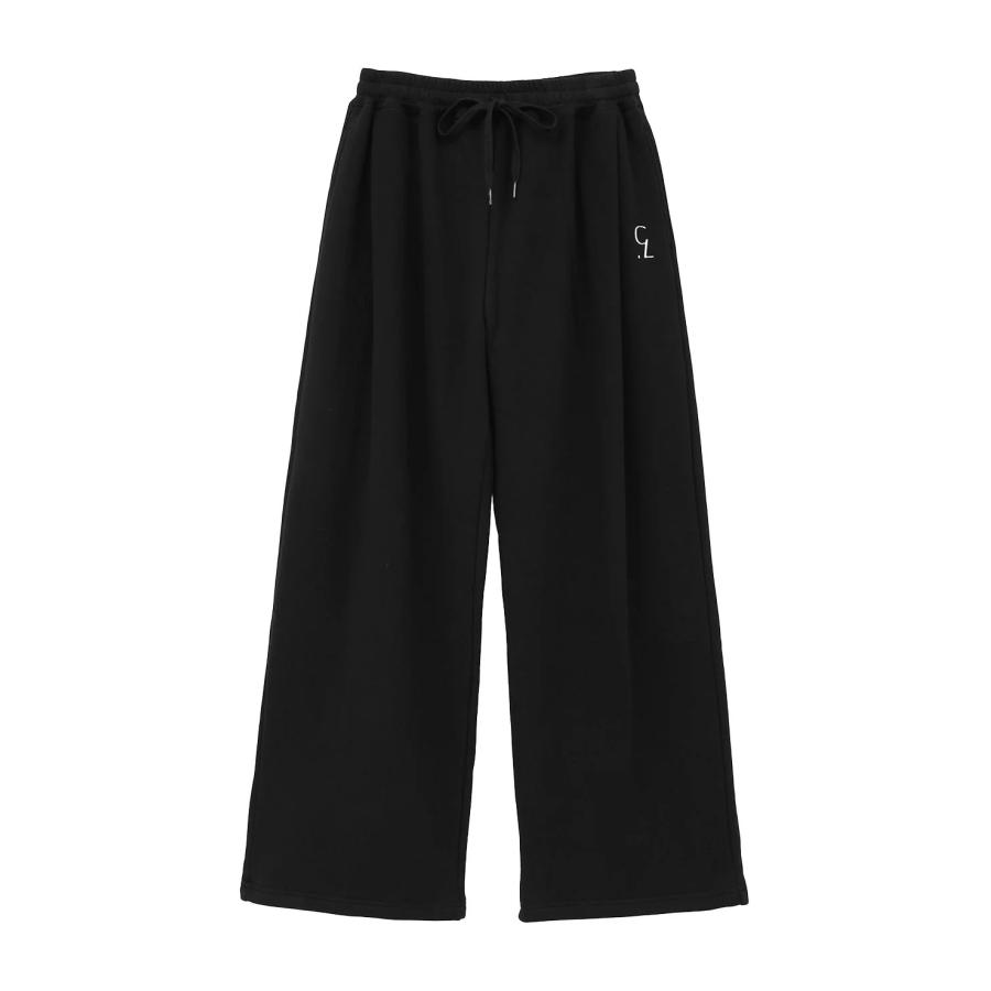 CLANE | クラネ】LOGO SWEAT TUCK WIDE PANTS ロゴスウェットタック