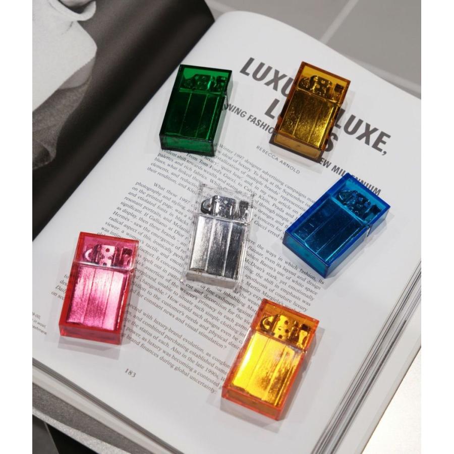 【坪田パール】HARD-EDGE PETROL LIGHTER CLEAR　ハードエッジライター　クリア　透明　ピンク　オレンジ　ブルー　パープル　イエロー　グリーン【21001】 | 