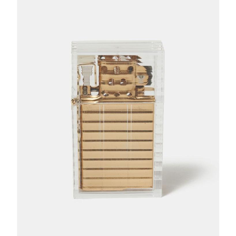 【坪田パール】HARD-EDGE PETROL LIGHTER Latitude　ライター　クリア　ブラック　透明　ギフト　贈り物　プレゼント【21072】 | 