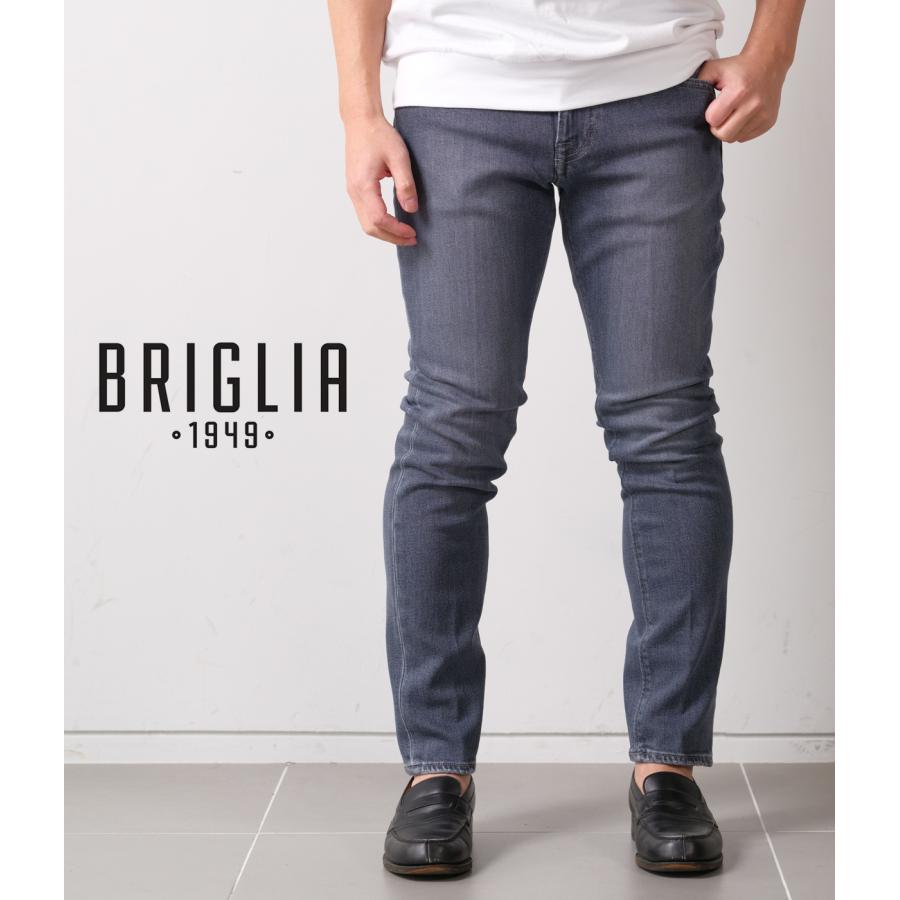 【BRIGLIA 1949｜ブリリア】リボー RIBOT グレー 綿 コットン 伸縮 ストレッチ 快適 スリムシルエット メンズ カジュアル 5ポケット 美脚効果【300142】 | 