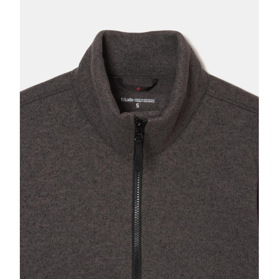 【tilak｜ティラック】モンクジップセーター Monk Zip Sweater ライトグレーメランジ アッシュグレー ポリエステル 断熱保温 軽量 アウトドア【42363】 |  | 03