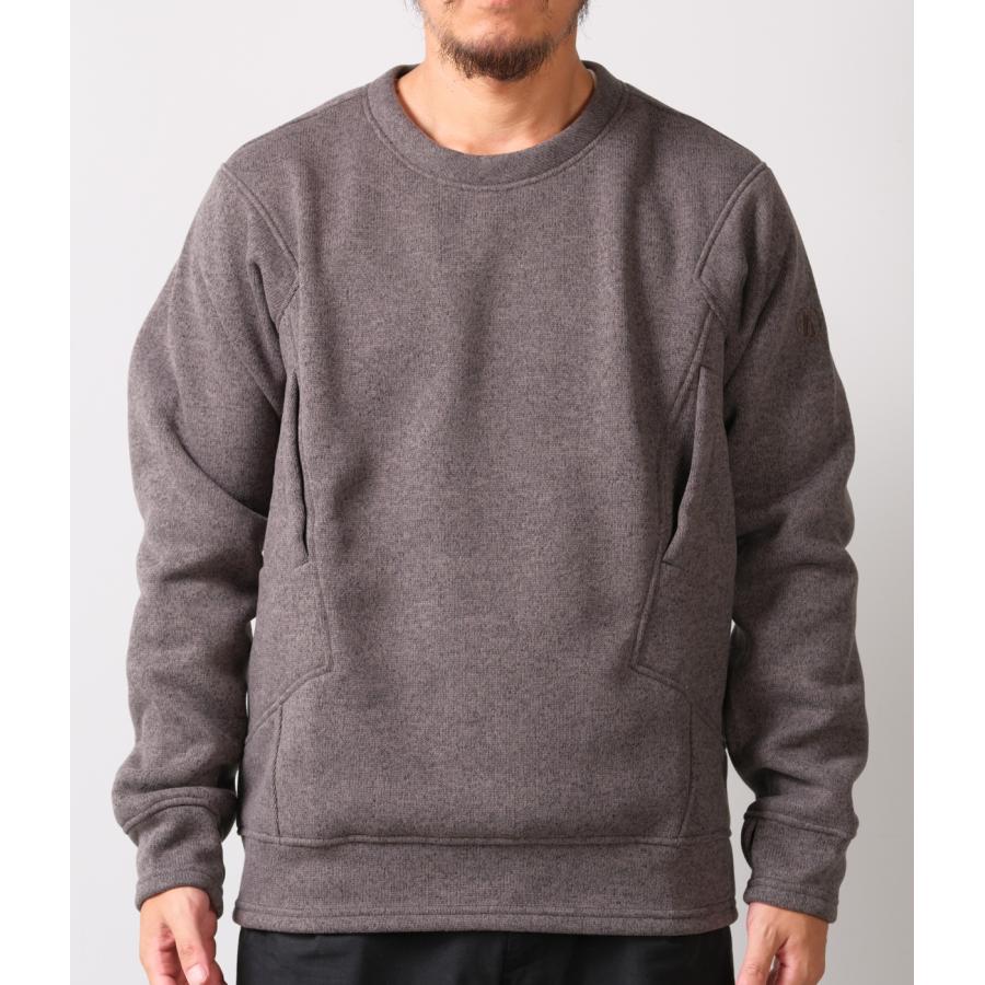 【tilak｜ティラック】セージスウェットシャツ Sage Sweatshirts ライトグレーメランジ アッシュグレー 断熱保温 軽量 速乾 アウトドア【42375】 | 