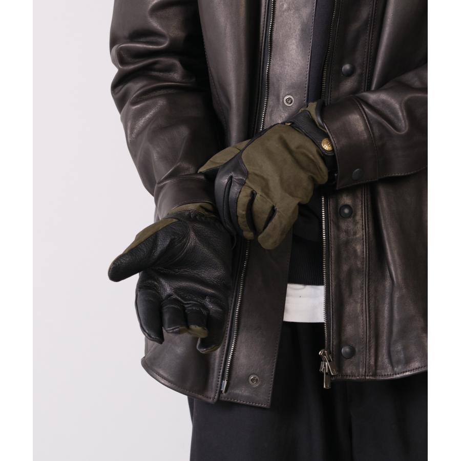 【国内正規品】【DENTS｜デンツ】ヘアシープワックスコットン　手袋　ブラックオリーブ　イギリス　高品質　ギフト　贈り物　プレゼント【5-4643】 |  | 07