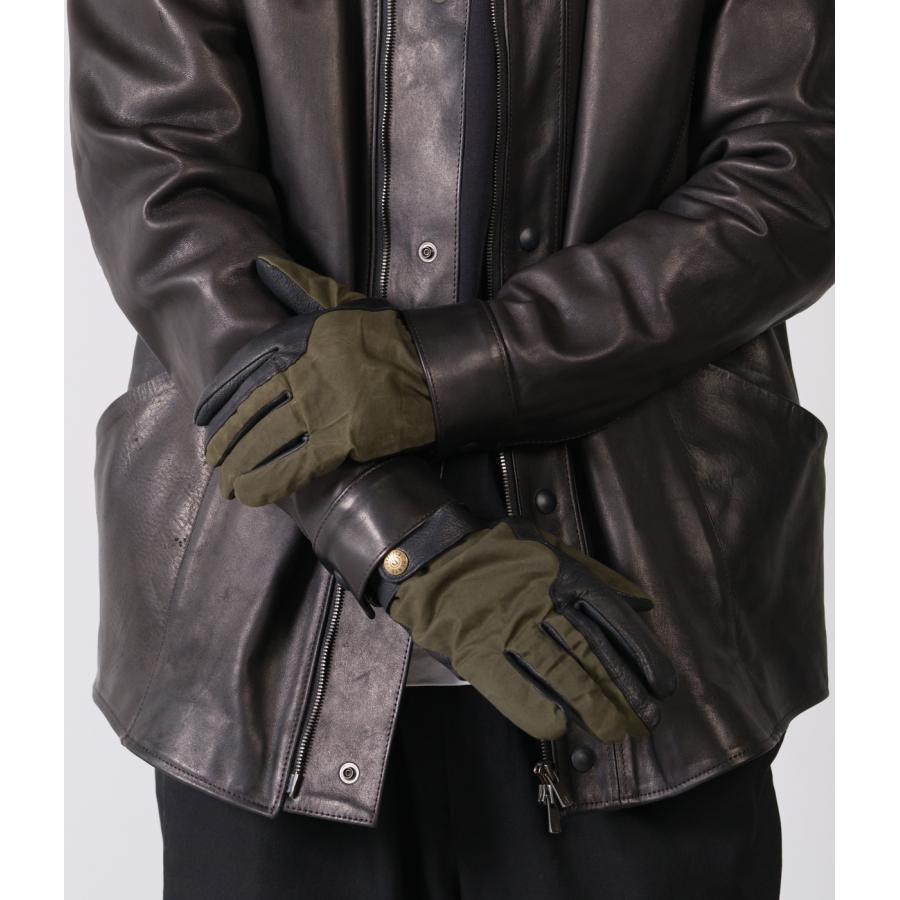 【国内正規品】【DENTS｜デンツ】ヘアシープワックスコットン　手袋　ブラックオリーブ　イギリス　高品質　ギフト　贈り物　プレゼント【5-4643】 |  | 08