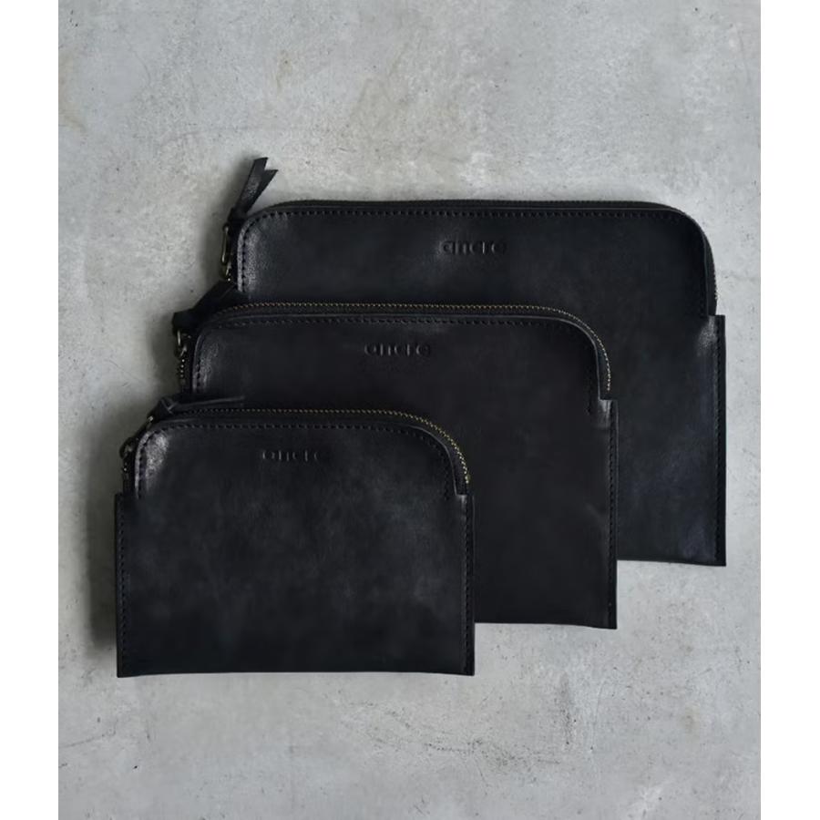 【取り寄せ】【ancre｜アンカー】フェイバーポーチミディアム Faber POUCH MEDIUM Mサイズ レザー 牛革 ブラック マスタード オレンジ グリーン【ancfa240902】 |  | 10
