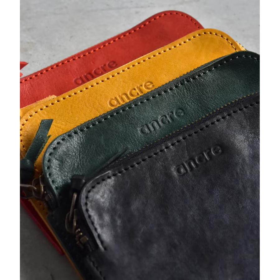【取り寄せ】【ancre｜アンカー】フェイバーポーチミディアム Faber POUCH MEDIUM Mサイズ レザー 牛革 ブラック マスタード オレンジ グリーン【ancfa240902】 |  | 14