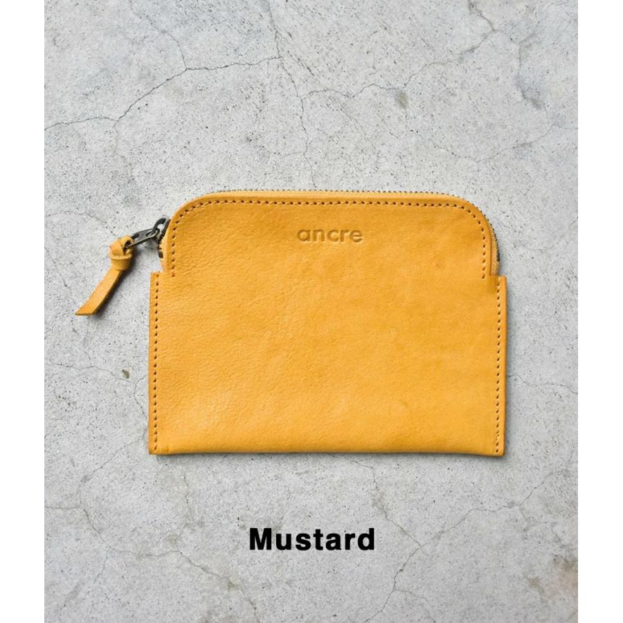 【取り寄せ】【ancre｜アンカー】フェイバーポーチミディアム Faber POUCH MEDIUM Mサイズ レザー 牛革 ブラック マスタード オレンジ グリーン【ancfa240902】 |  | 02
