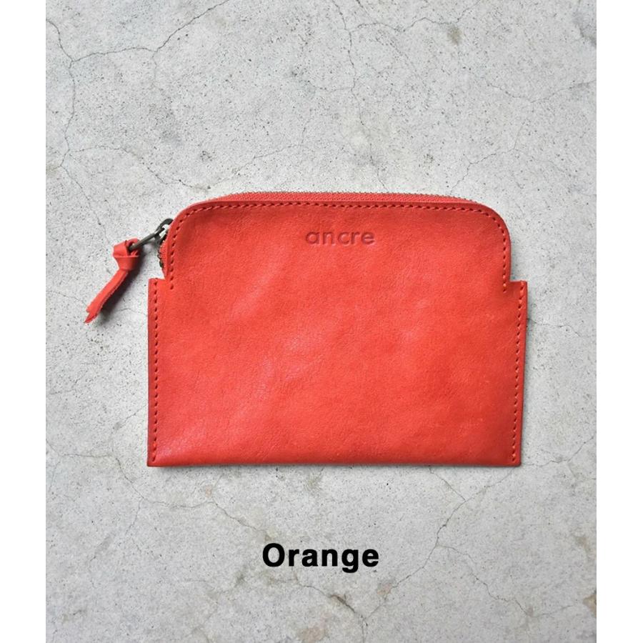 【取り寄せ】【ancre｜アンカー】フェイバーポーチミディアム Faber POUCH MEDIUM Mサイズ レザー 牛革 ブラック マスタード オレンジ グリーン【ancfa240902】 |  | 03