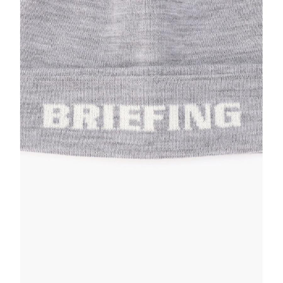 【BRIEFING｜ブリーフィング】MS WR WOOL LOGO BEANIE　ウールロゴビーニー　ネイビー　グレー　ブラック　防寒　ニット帽　帽子【BRG253MC4】 |  | 06