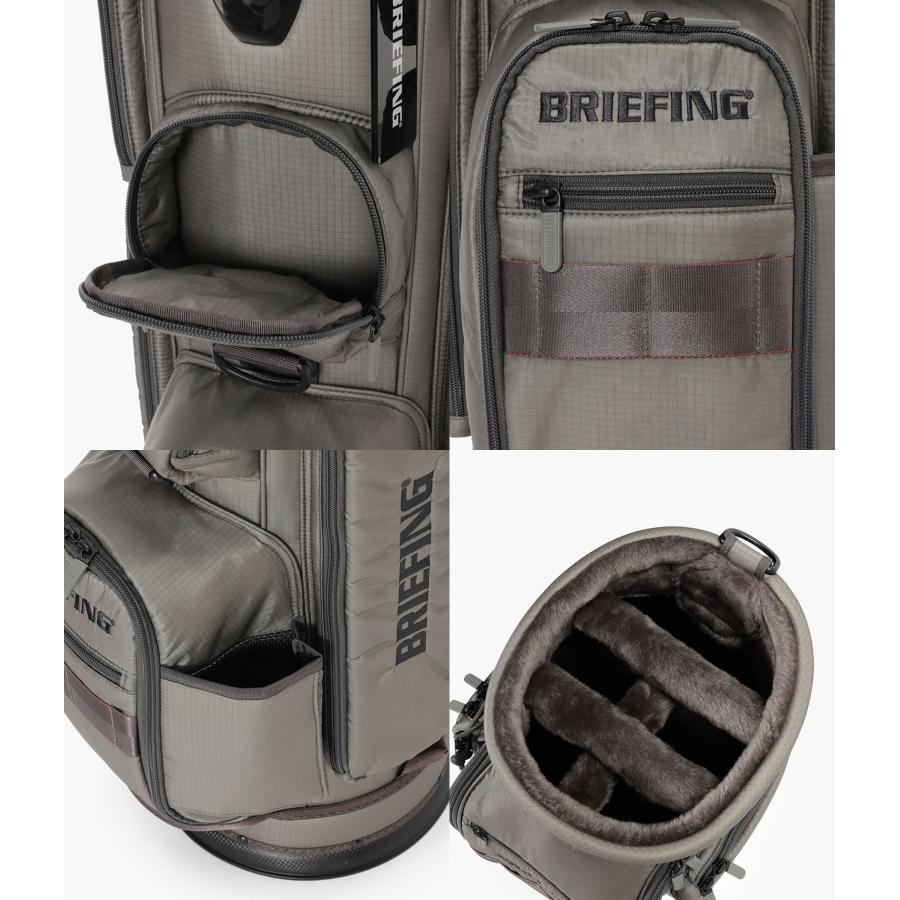 【取り寄せ】【BRIEFING GOLF｜ブリーフィングゴルフ】シーアール6 #03 ティーピー CR-6 #03 TP グレー ホワイト 軽量 撥水 ゴルフ キャディバッグ【BRG261D43】 |  | 08