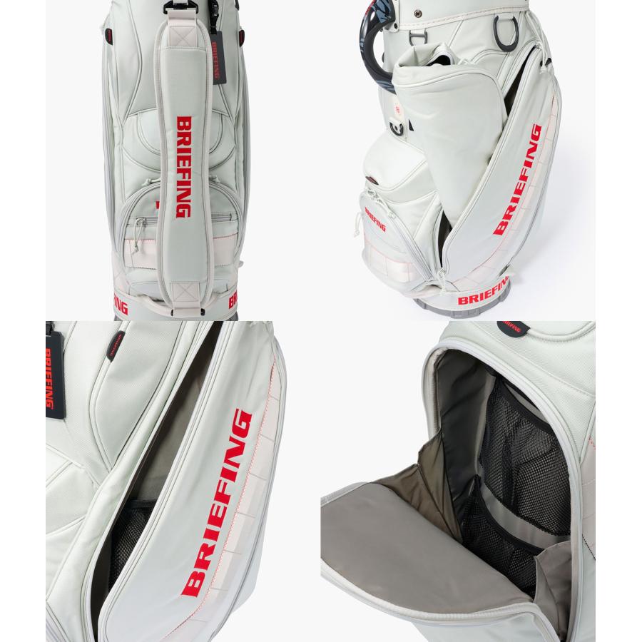 【取り寄せ】【BRIEFING GOLF｜ブリーフィングゴルフ】シーアール12 #02 CR-12 #02 シルバー ブラック 収納力 軽量 ゴルフ キャディバッグ【BRG261D49】 |  | 07