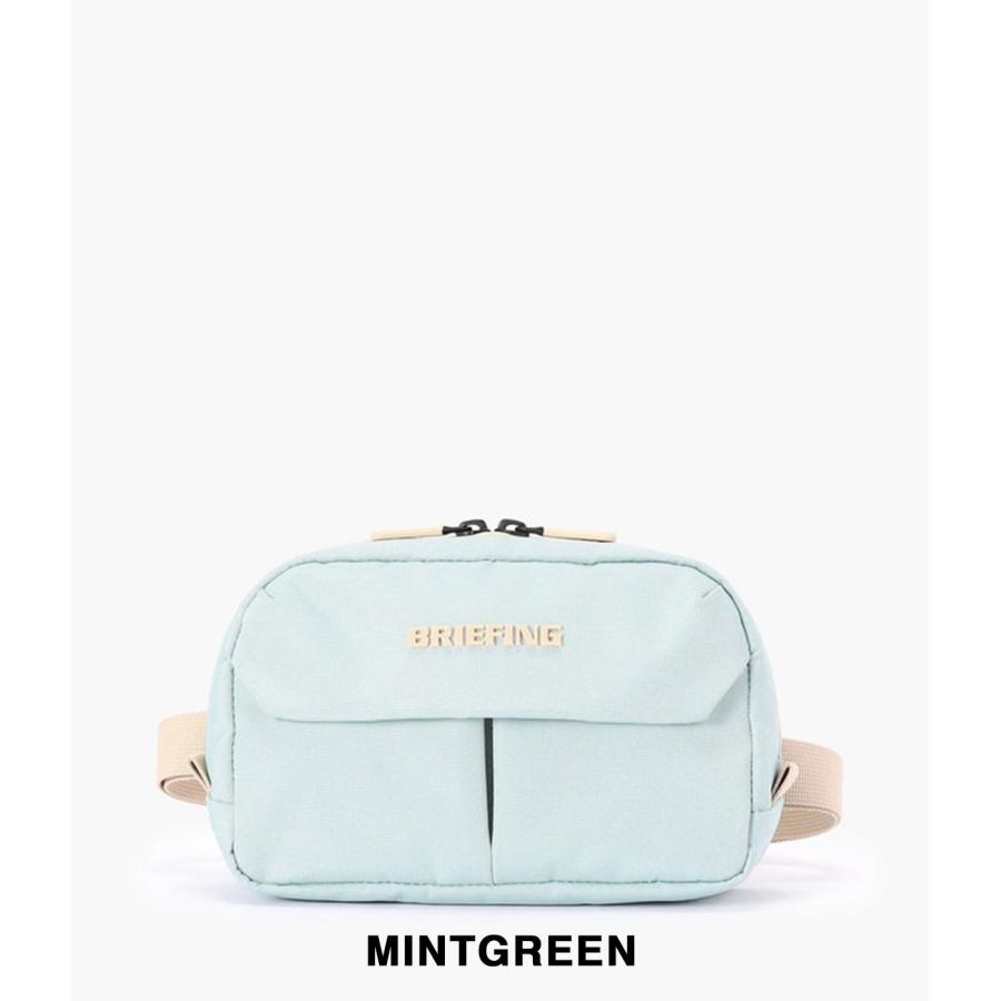 【BRIEFING GOLF｜ブリーフィングゴルフ】スクエアウエストポーチエヌシー SQUARE WAIST POUCH NC ベージュ ミントグリーン 耐久性 撥水 ゴルフ【BRG261E07】 |  | 01