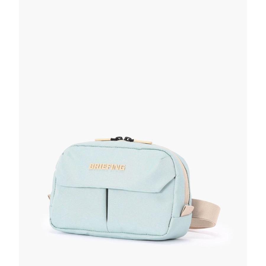 【BRIEFING GOLF｜ブリーフィングゴルフ】スクエアウエストポーチエヌシー SQUARE WAIST POUCH NC ベージュ ミントグリーン 耐久性 撥水 ゴルフ【BRG261E07】 |  | 02