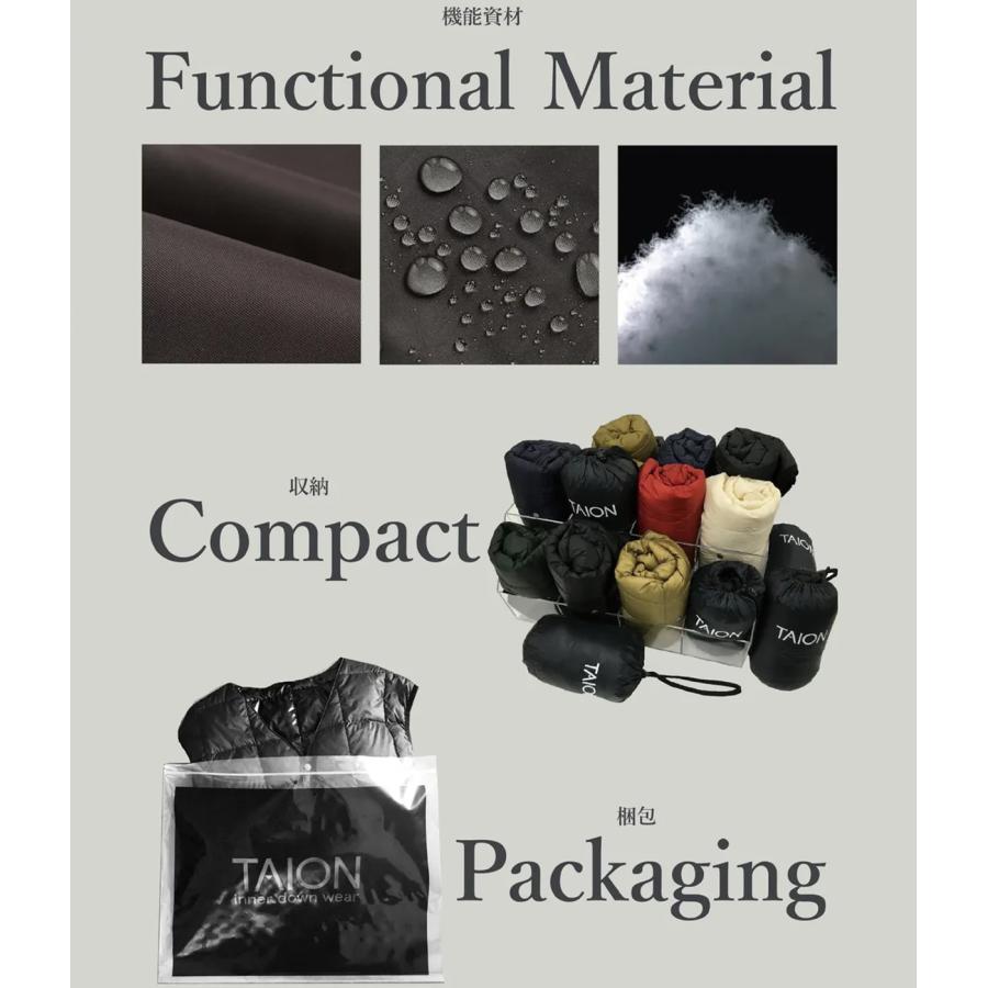 【TAION｜タイオン】CITY DOWN CAPE　ダウンケープ　アウター　コート　防寒　ユニセックス　ダークネイビー　ブラック　カーキ【CPCI】 |  | 14