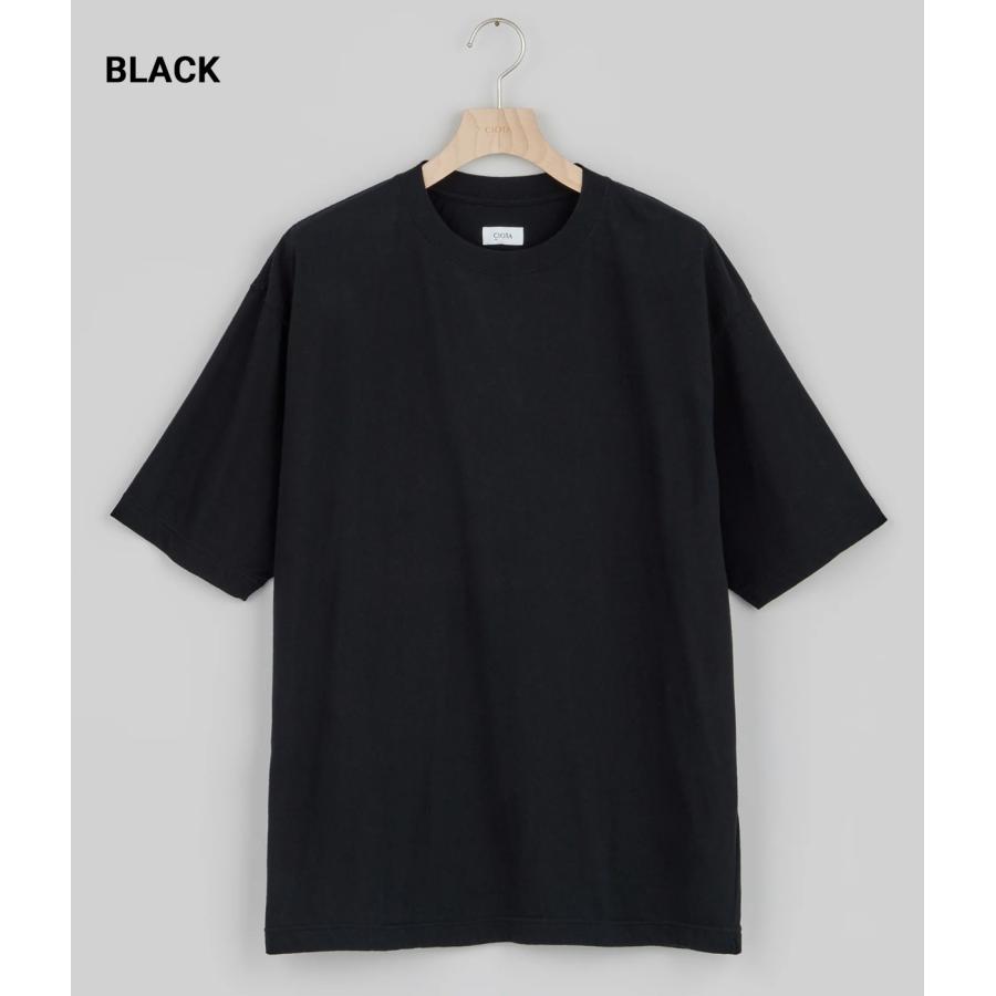 【CIOTA｜シオタ】クルーネックショートスリーブTシャツ CREWNECK SHORT SLEEVE T-SHIRT オフホワイト ライトグレー チャコールグレー ブラック【CSLM-147】 |  | 04
