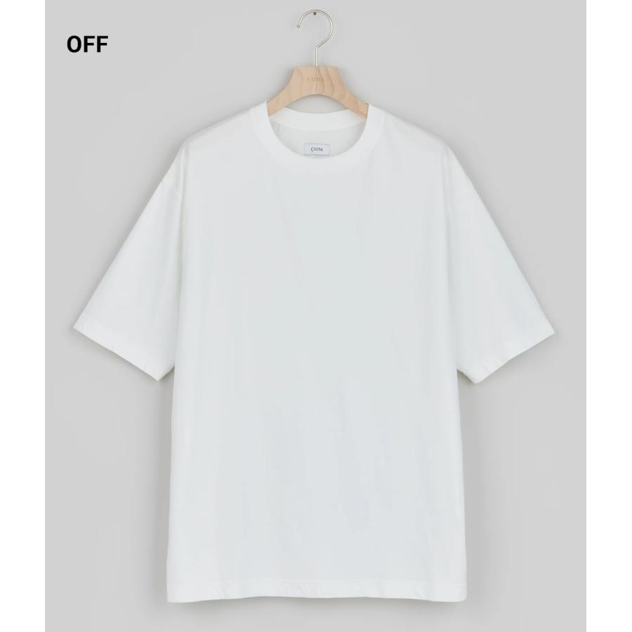 【CIOTA｜シオタ】クルーネックショートスリーブTシャツ CREWNECK SHORT SLEEVE T-SHIRT オフホワイト ライトグレー チャコールグレー ブラック【CSLM-147】 |  | 05