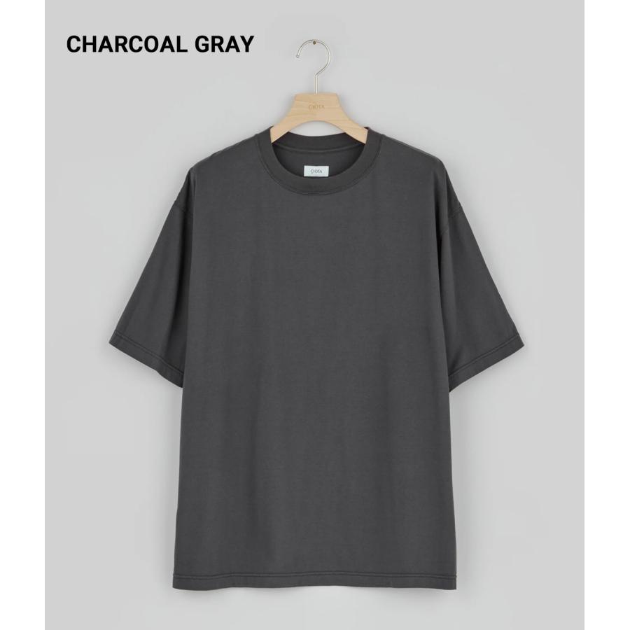 【CIOTA｜シオタ】クルーネックショートスリーブTシャツ CREWNECK SHORT SLEEVE T-SHIRT オフホワイト ライトグレー チャコールグレー ブラック【CSLM-147】 |  | 06