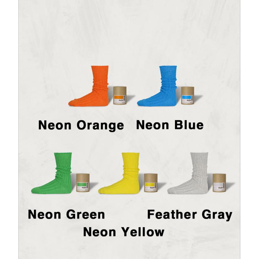 【decka quality socks｜デカ クオリティソックス】Cased Heavy Weight Plain Socks　ソックス　靴下　ギフト　プレゼント【de-01】 |  | 01