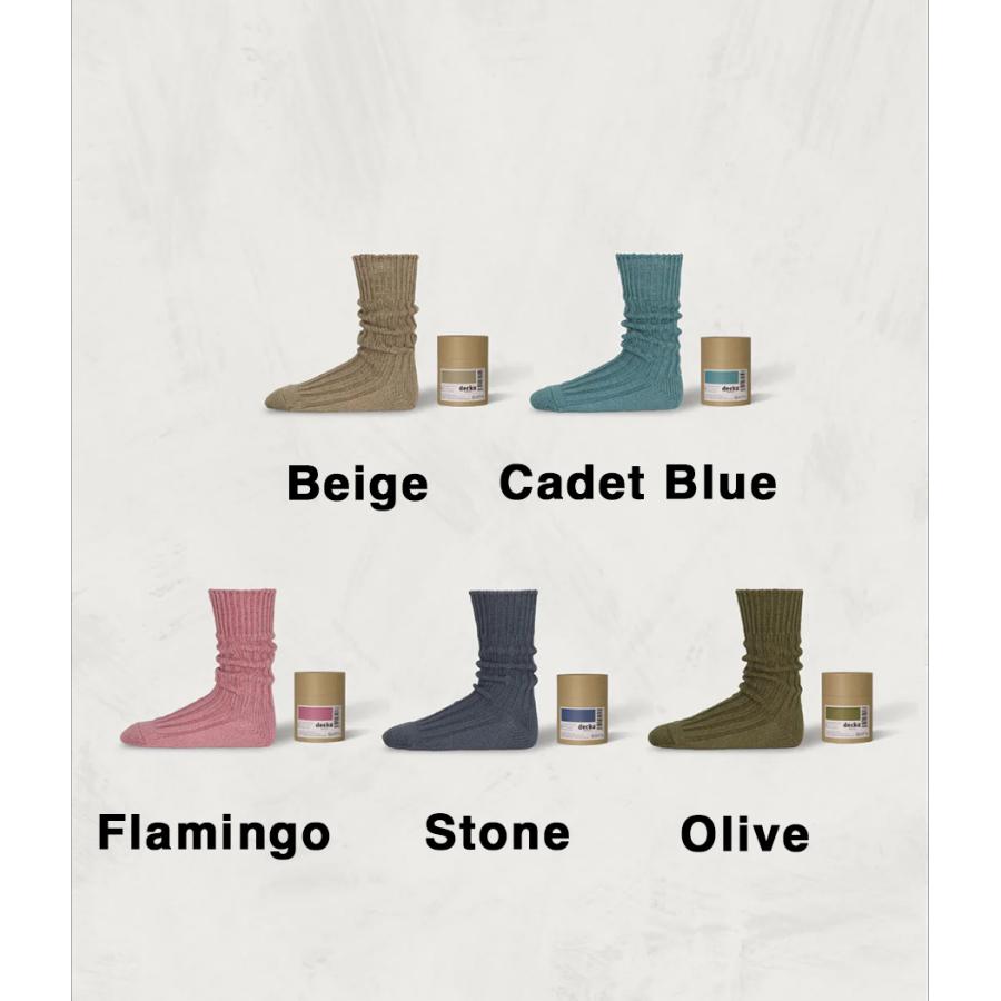 【decka quality socks｜デカ クオリティソックス】Cased Heavy Weight Plain Socks　ソックス　靴下　ギフト　プレゼント【de-01】 |  | 02