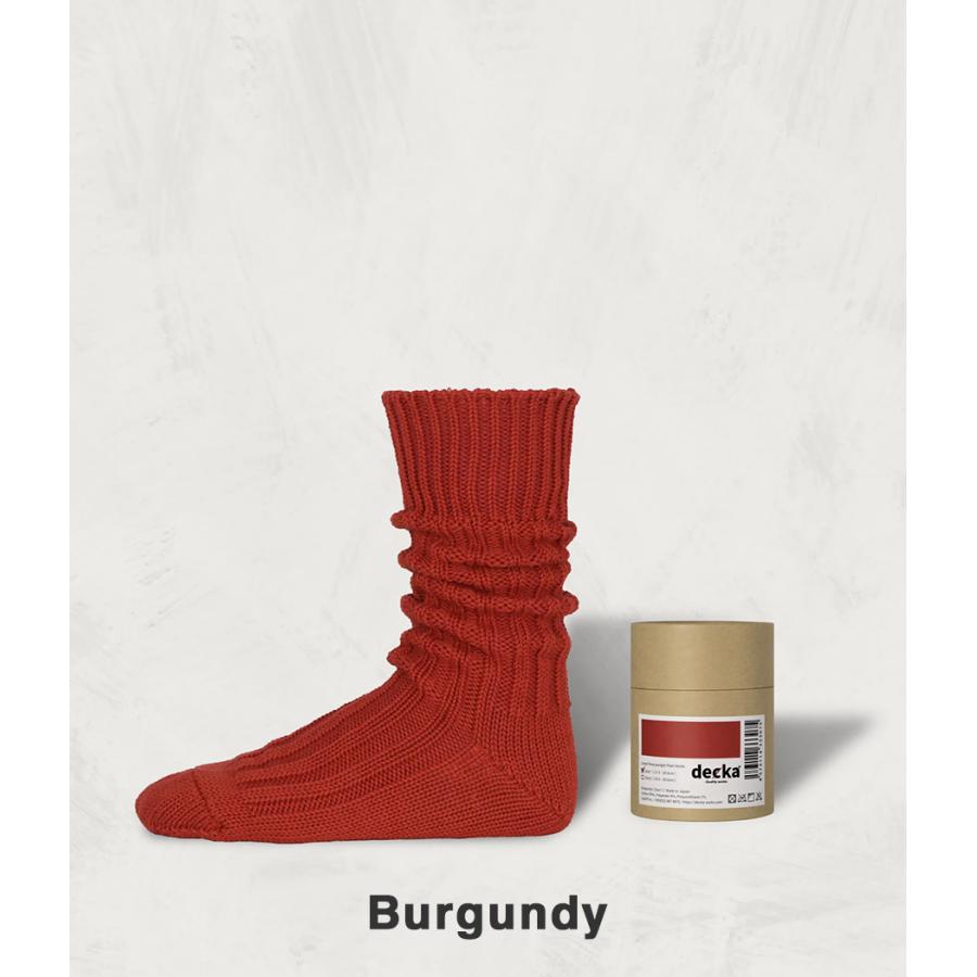 【decka quality socks｜デカ クオリティソックス】Cased Heavy Weight Plain Socks　ソックス　靴下　ギフト　プレゼント【de-01】 |  | 07