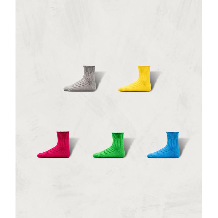 【decka quality socks｜デカ クオリティソックス】Low Gauge Rib Socks / Short Length　ソックス　靴下【de-26】 |  | 02