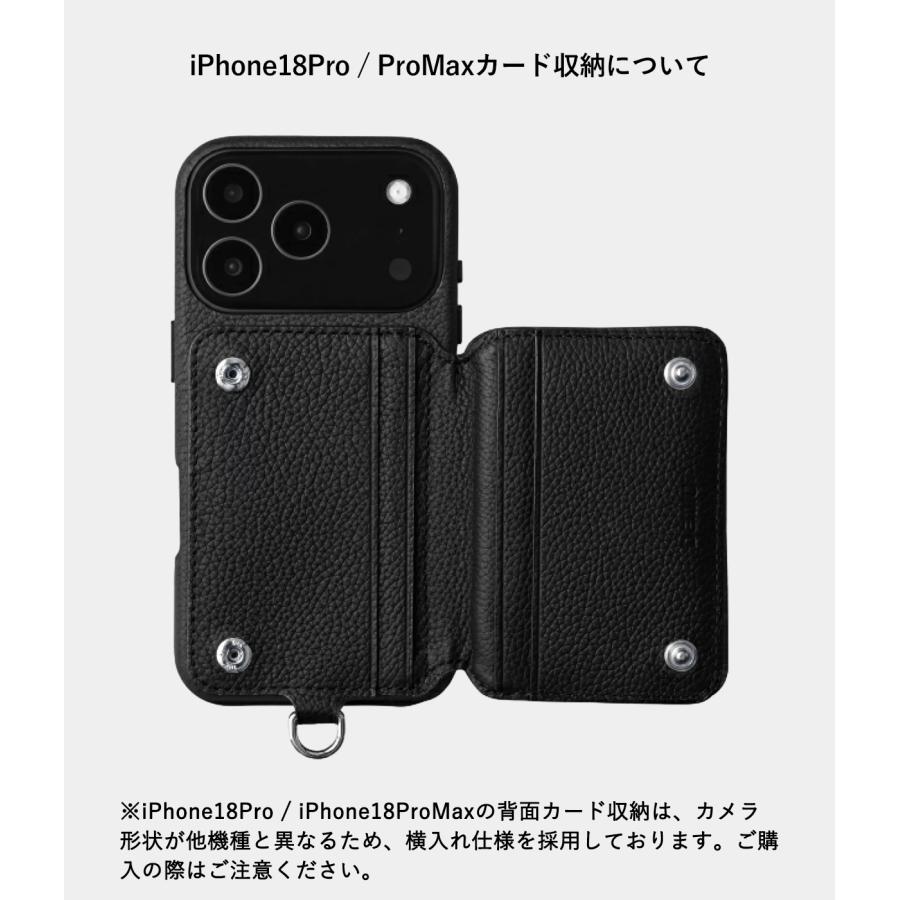 【取り寄せ】【DEMIU｜デミュウ】【iPhone18ProMax】GRACE フランス産牛革 ポリカーボネート 上質 収納力 スマホケース【DU-GRC32】 |  | 03