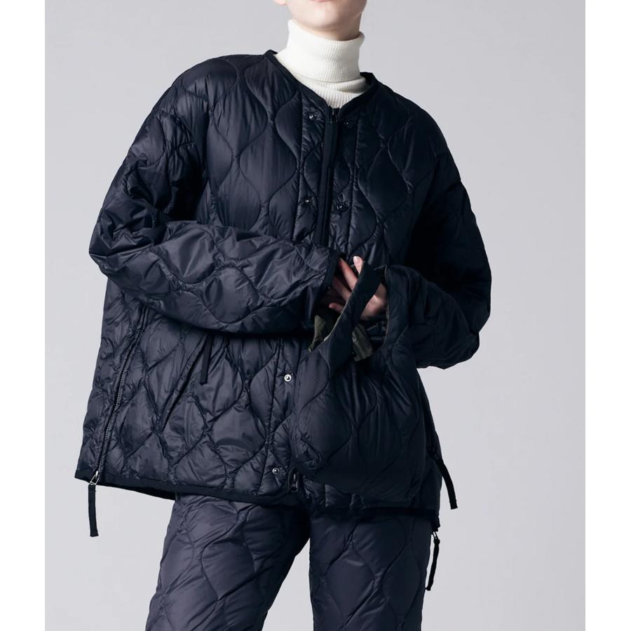 【TAION｜タイオン】MILITARY ECO DOWN BAG-S＜MILITARY／SOFT SHELL＞　ダウンバッグ　トート　ネイビー　ブラック　グリーン　オリーブ【ECBG01ALSML】 |  | 01