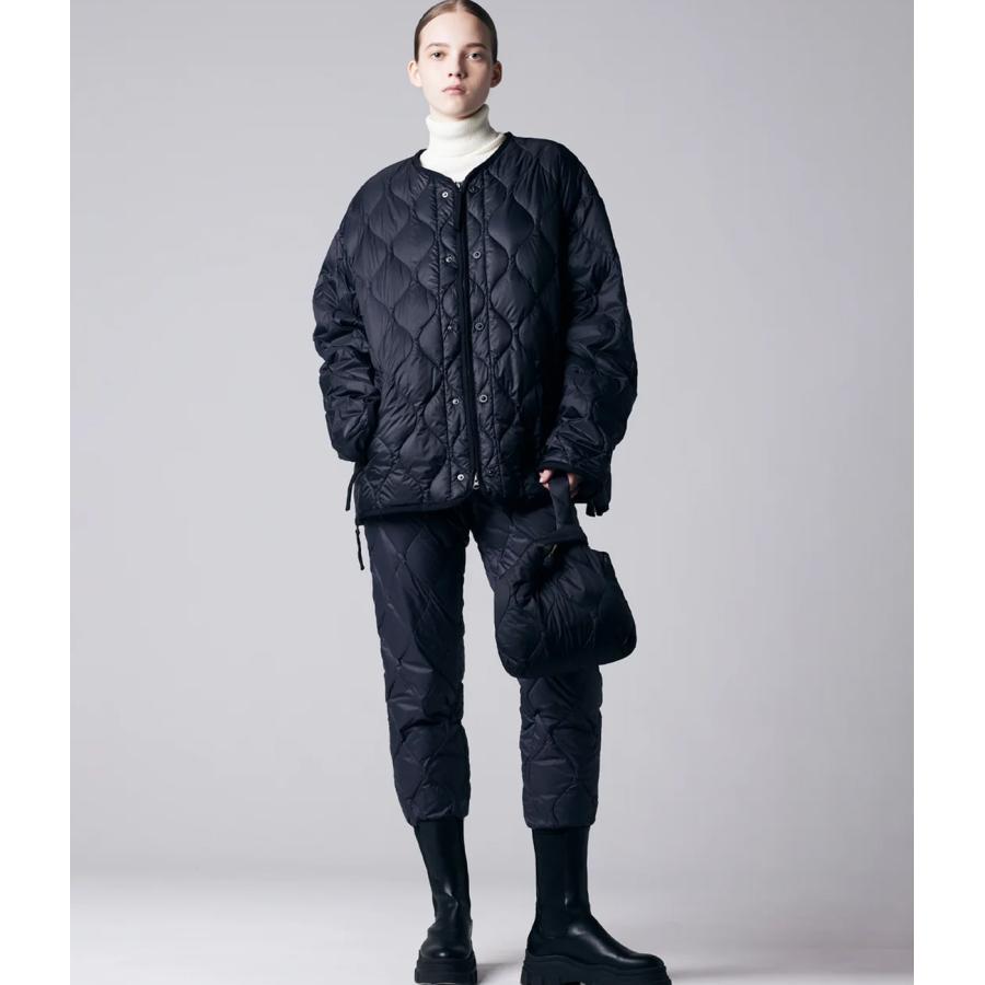 【TAION｜タイオン】MILITARY ECO DOWN BAG-S＜MILITARY／SOFT SHELL＞　ダウンバッグ　トート　ネイビー　ブラック　グリーン　オリーブ【ECBG01ALSML】 |  | 02