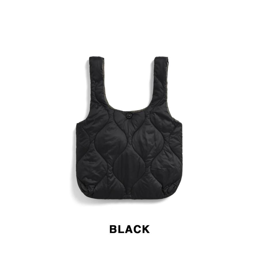 【TAION｜タイオン】MILITARY ECO DOWN BAG-S＜MILITARY／SOFT SHELL＞　ダウンバッグ　トート　ネイビー　ブラック　グリーン　オリーブ【ECBG01ALSML】 |  | 03