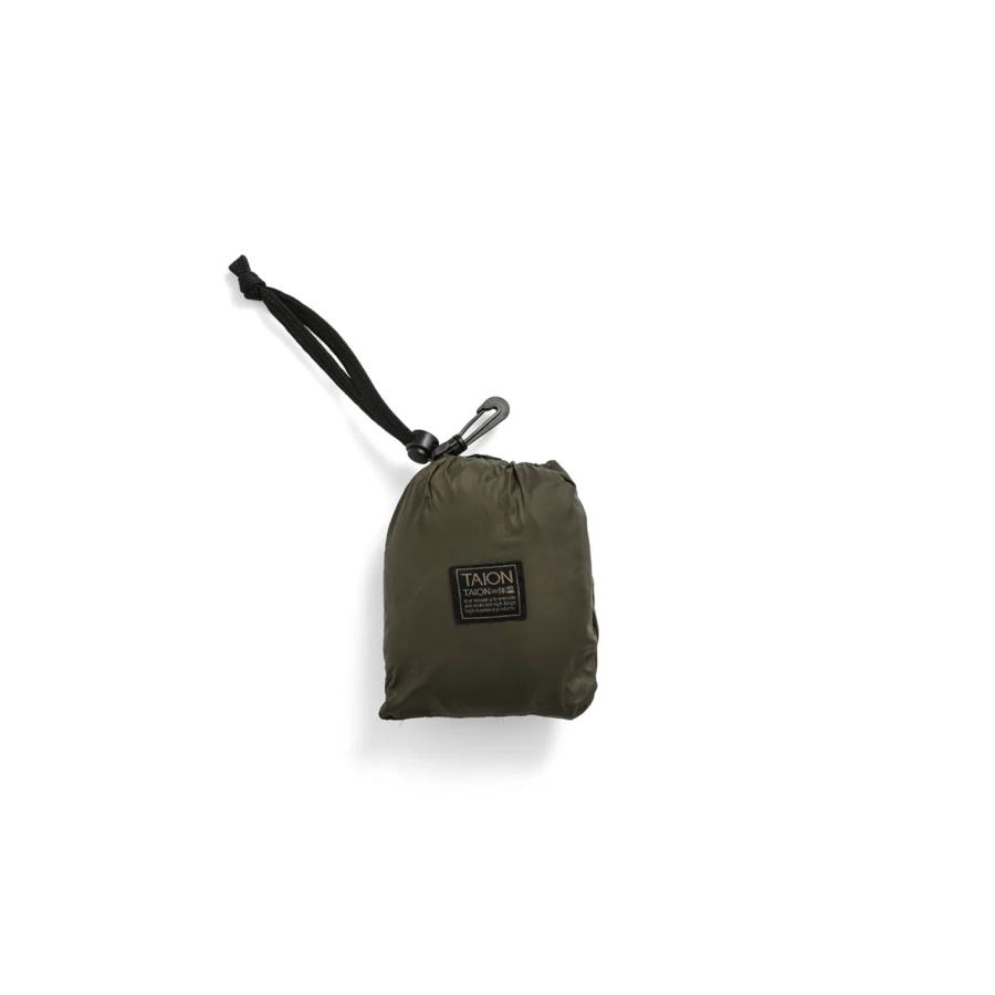 【TAION｜タイオン】MILITARY ECO DOWN BAG-S＜MILITARY／SOFT SHELL＞　ダウンバッグ　トート　ネイビー　ブラック　グリーン　オリーブ【ECBG01ALSML】 |  | 08