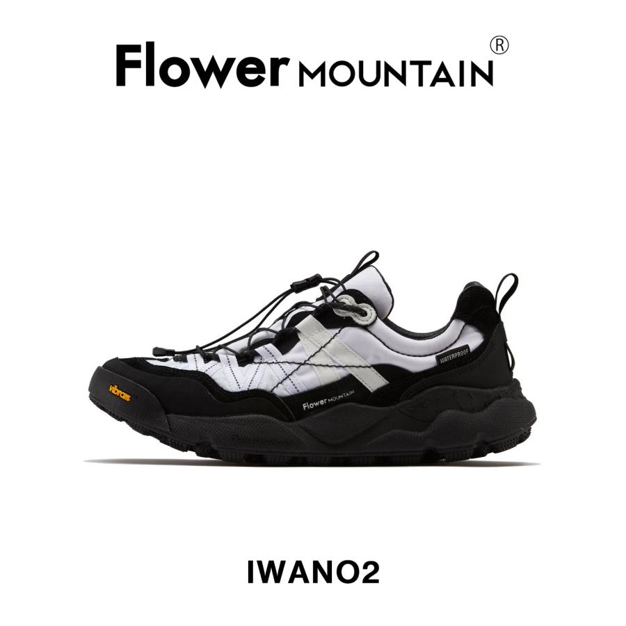 【Flower MOUNTAIN｜フラワーマウンテン】イワノ2 IWANO2 ホワイト ブラック ピッグスエード 透湿防水 抗菌防臭 吸水 アウトドア スニーカー 靴【FM100010】 | 