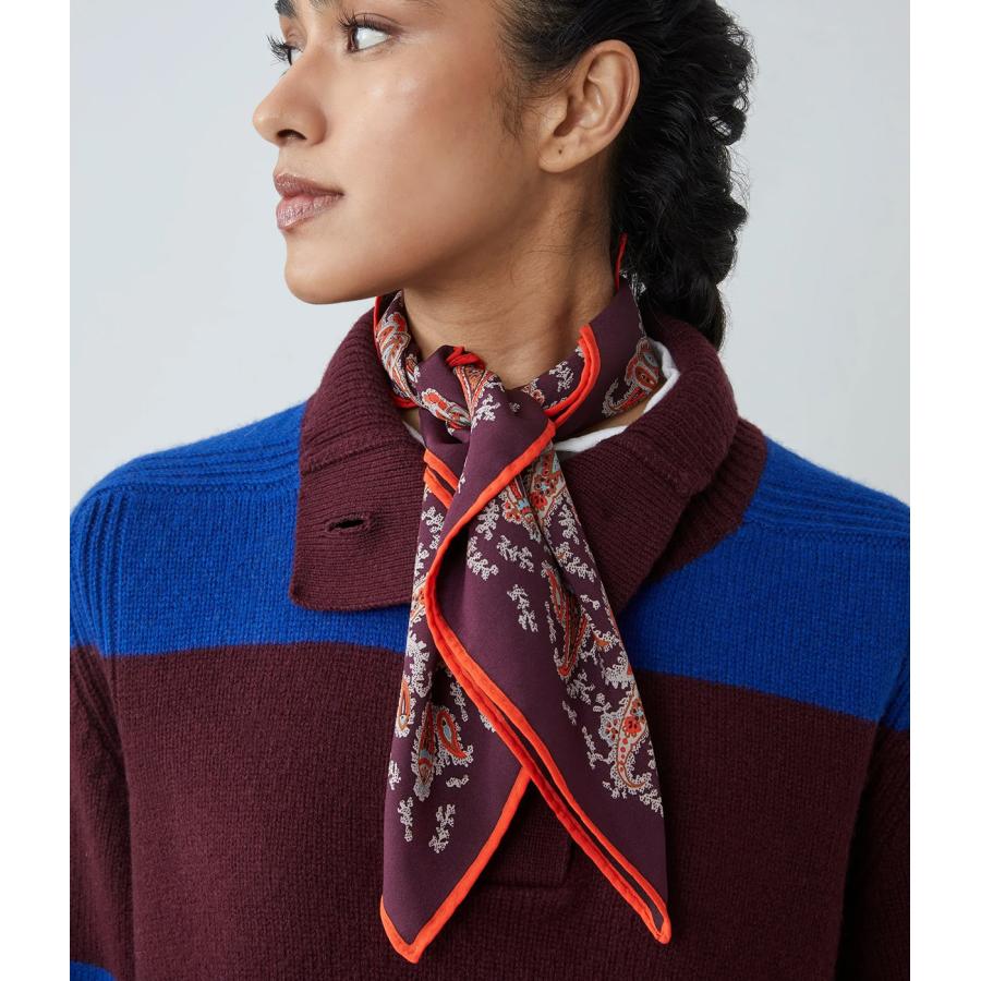 【MOISMONT｜モワモン】COLIBRI　N°763　スカーフ　フランス　ギフト　贈り物　プレゼント　上質クレープシルク100%　パープル　紫系【FOU3576303】 |  | 01