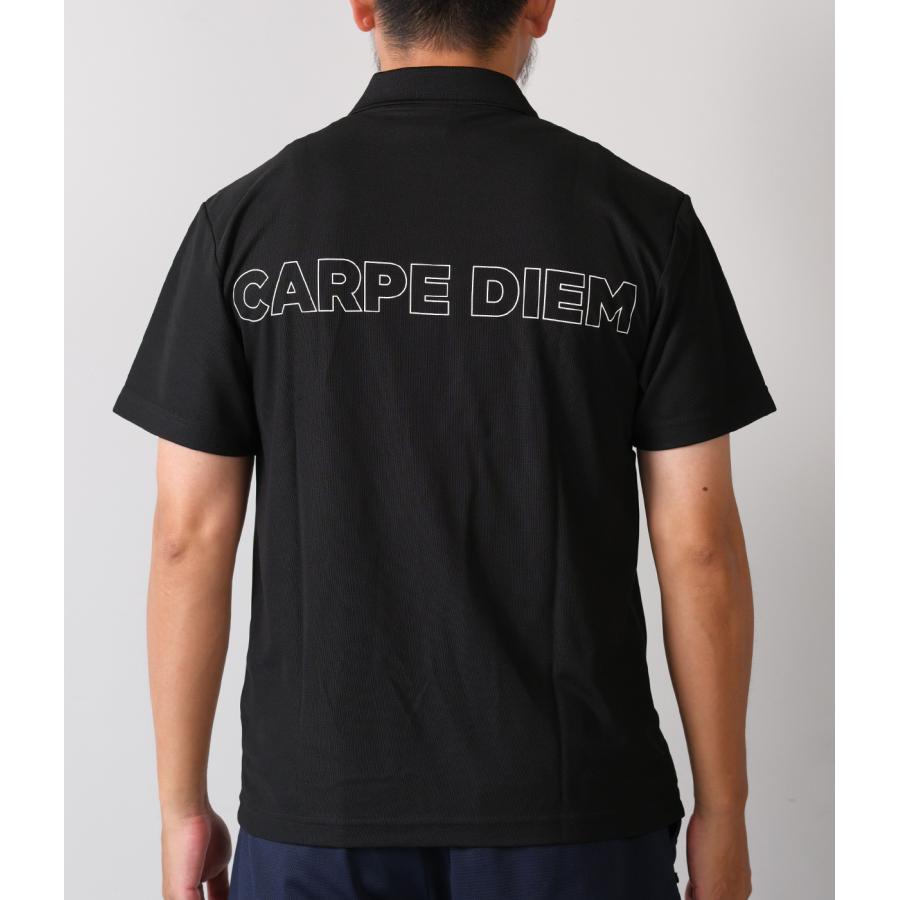 【CARPE DIEM｜カルペディエム】BACK PRINT POLO　ポロシャツ　ホワイト　ブラック　トップス　白　黒　メンズ【JCD-008】 |  | 04
