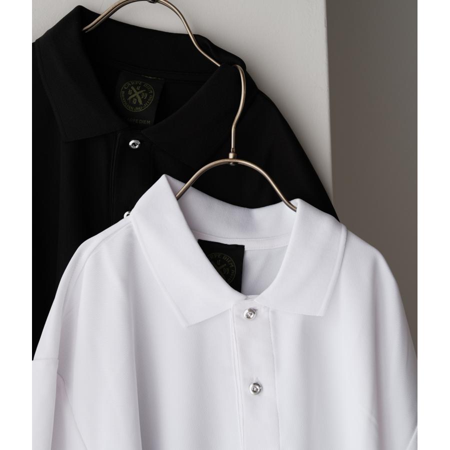【CARPE DIEM｜カルペディエム】BACK PRINT POLO　ポロシャツ　ホワイト　ブラック　トップス　白　黒　メンズ【JCD-008】 |  | 06