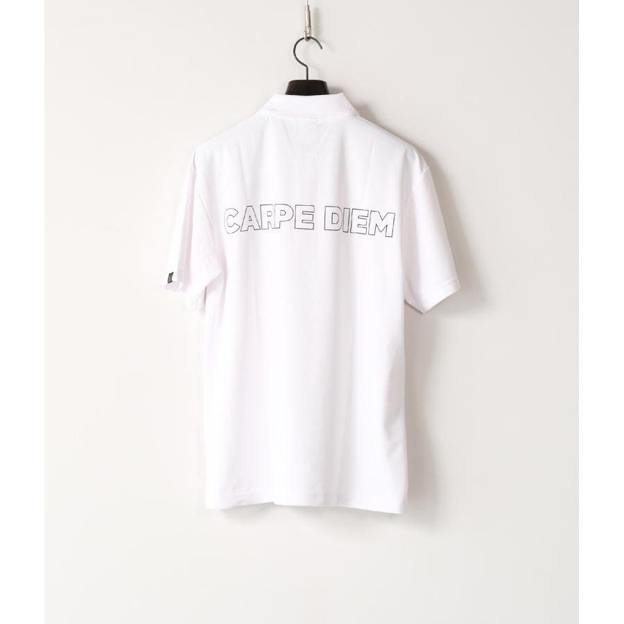 【CARPE DIEM｜カルペディエム】BACK PRINT POLO　ポロシャツ　ホワイト　ブラック　トップス　白　黒　メンズ【JCD-008】 |  | 09
