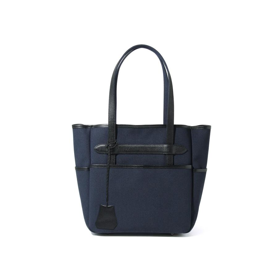 【THE SOLE|ザソール】JOHN キャンバスレザー トートバッグ　ブラック　ネイビー　黒　紺　軽量　撥水性　堅牢性　高品質【JOHN】 | 