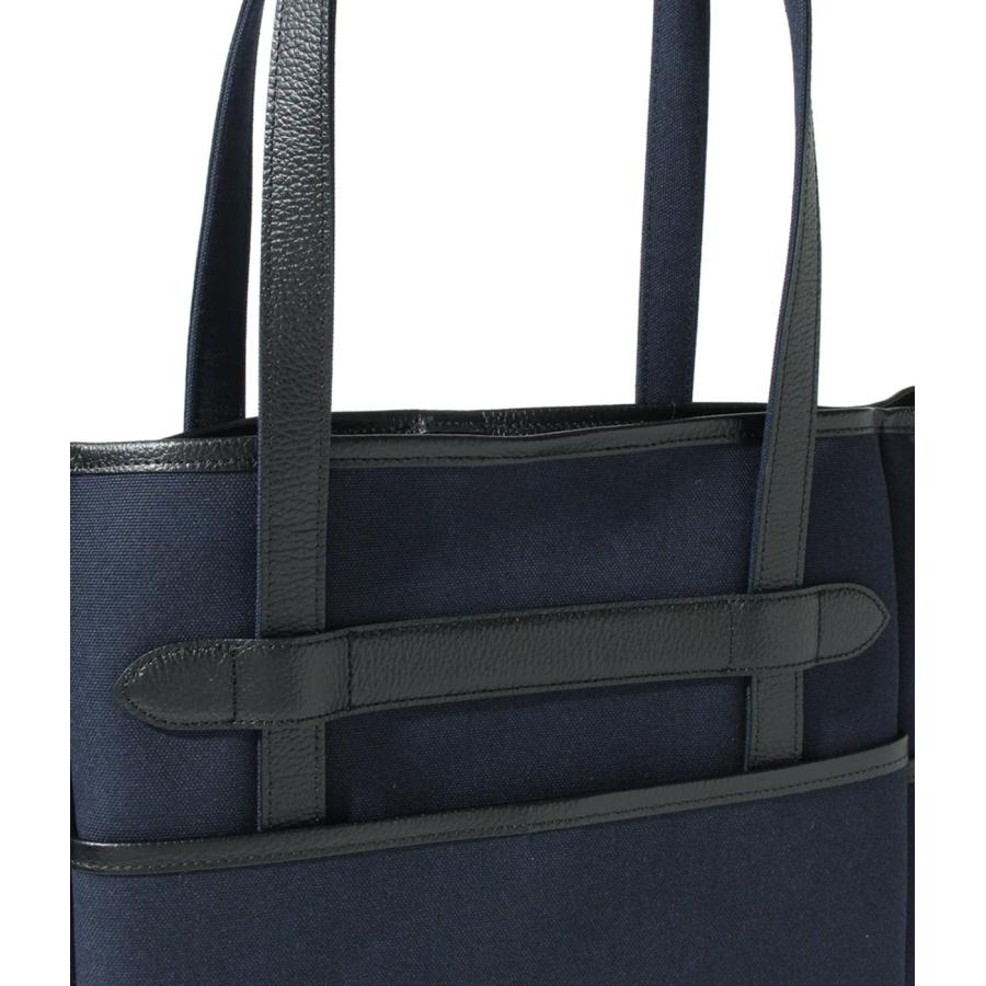 【THE SOLE|ザソール】JOHN キャンバスレザー トートバッグ　ブラック　ネイビー　黒　紺　軽量　撥水性　堅牢性　高品質【JOHN】 |  | 07