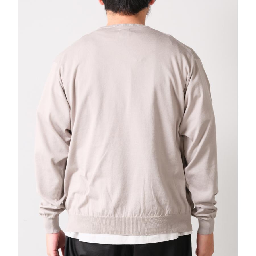 CIOTA｜シオタ】クルーネックロングスリーブニットTシャツ CREWNCK