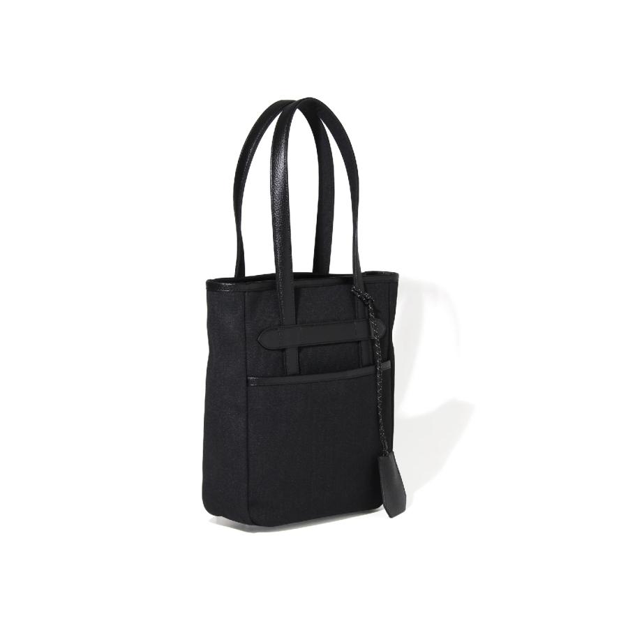 【THE SOLE｜ザソール】LIAM トートバッグ 撥水キャンバス 防水レザー使用 ミドルサイズ A4収納可 オンオフ兼用 ギフト プレゼント 鞄 ブラック 黒 本革【LIAM】 |  | 01