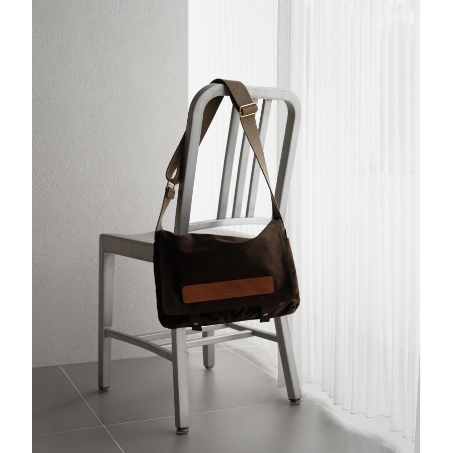 【別注】【JAS MB.｜ジャスエムビー】フラップショルダー FLAP SHOULDER カーキ ミリクロス ラクダ革 日本製 経年変化 耐久 軽量 防風性 鞄 バッグ【MA-CA101】 |  | 13