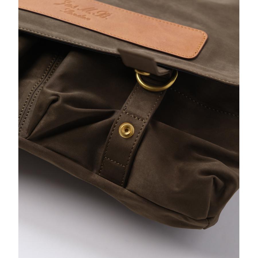 【別注】【JAS MB.｜ジャスエムビー】フラップショルダー FLAP SHOULDER カーキ ミリクロス ラクダ革 日本製 経年変化 耐久 軽量 防風性 鞄 バッグ【MA-CA101】 |  | 03