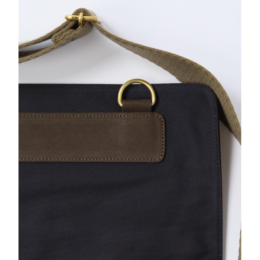 【別注】【JAS MB.｜ジャスエムビー】フラップショルダー FLAP SHOULDER カーキ ミリクロス ラクダ革 日本製 経年変化 耐久 軽量 防風性 鞄 バッグ【MA-CA101】 |  | 05