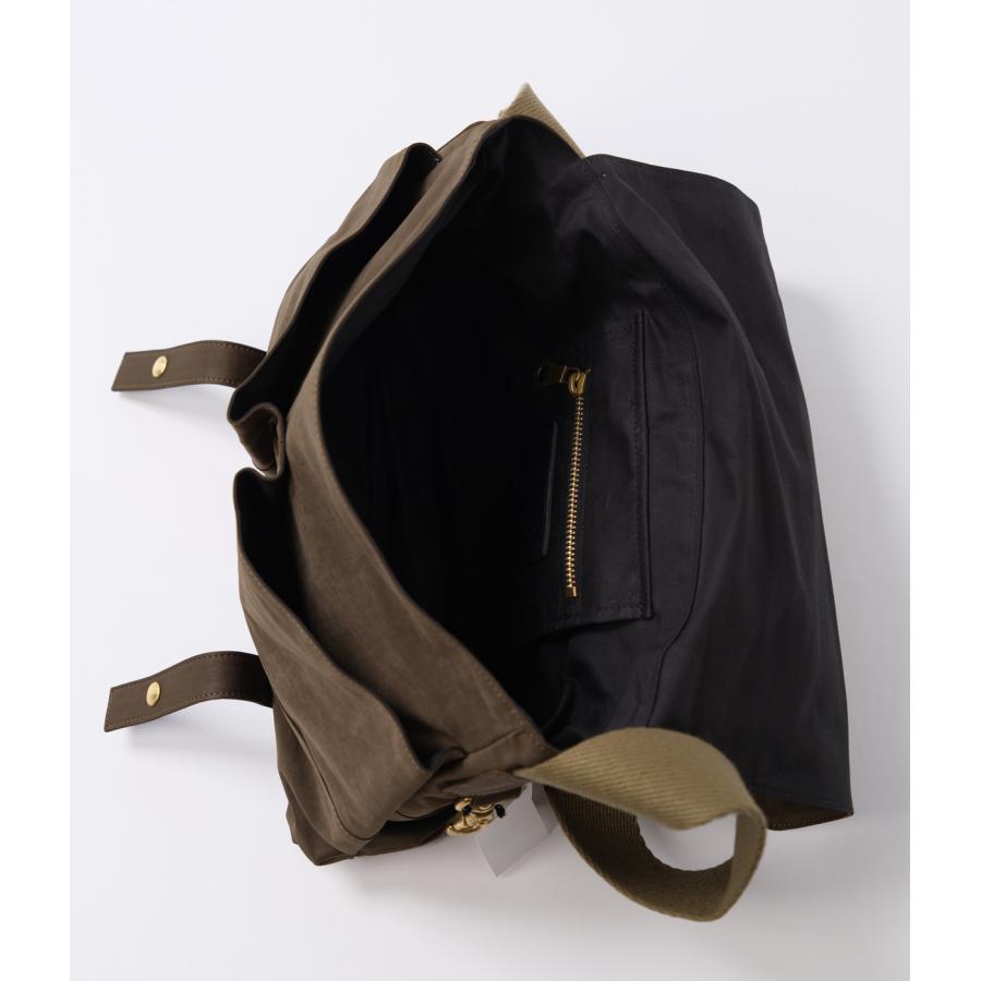 【別注】【JAS MB.｜ジャスエムビー】フラップショルダー FLAP SHOULDER カーキ ミリクロス ラクダ革 日本製 経年変化 耐久 軽量 防風性 鞄 バッグ【MA-CA101】 |  | 08