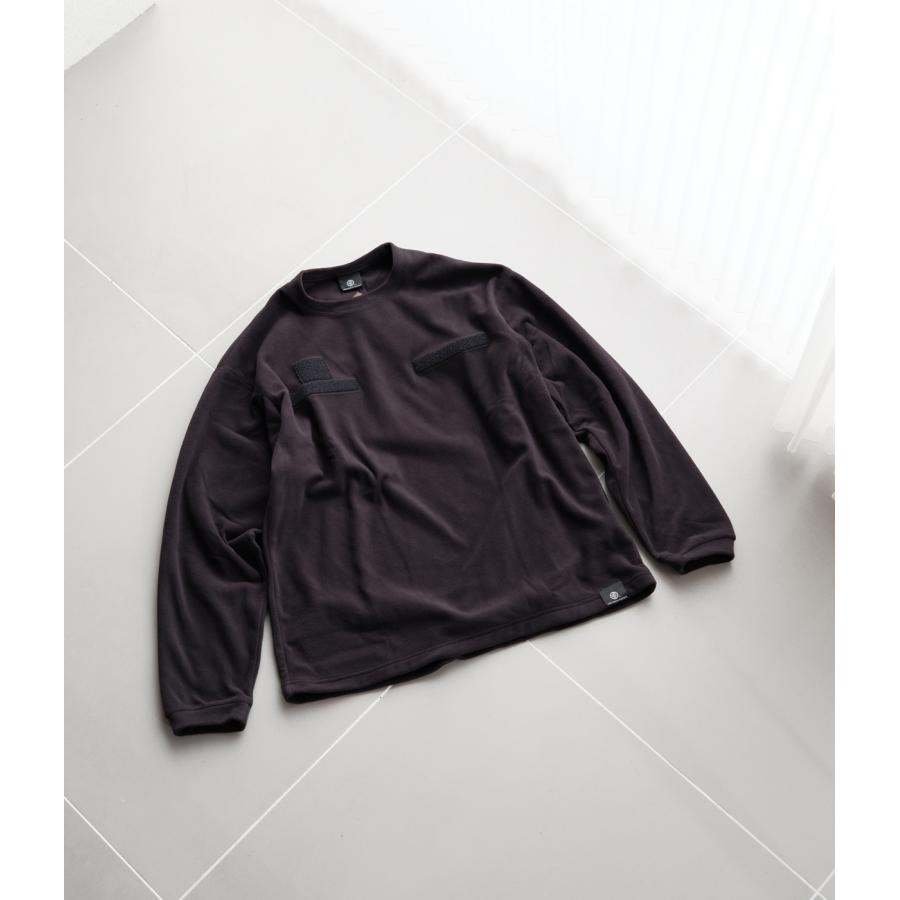 【MOUT RECON TAILOR | マウトリーコンテーラー】MOUT LIGHT THERMAL CREW NECK　クルーネック　長袖　ブラック　黒　通気性　伸縮性　テックウェア【MT1808】 | 