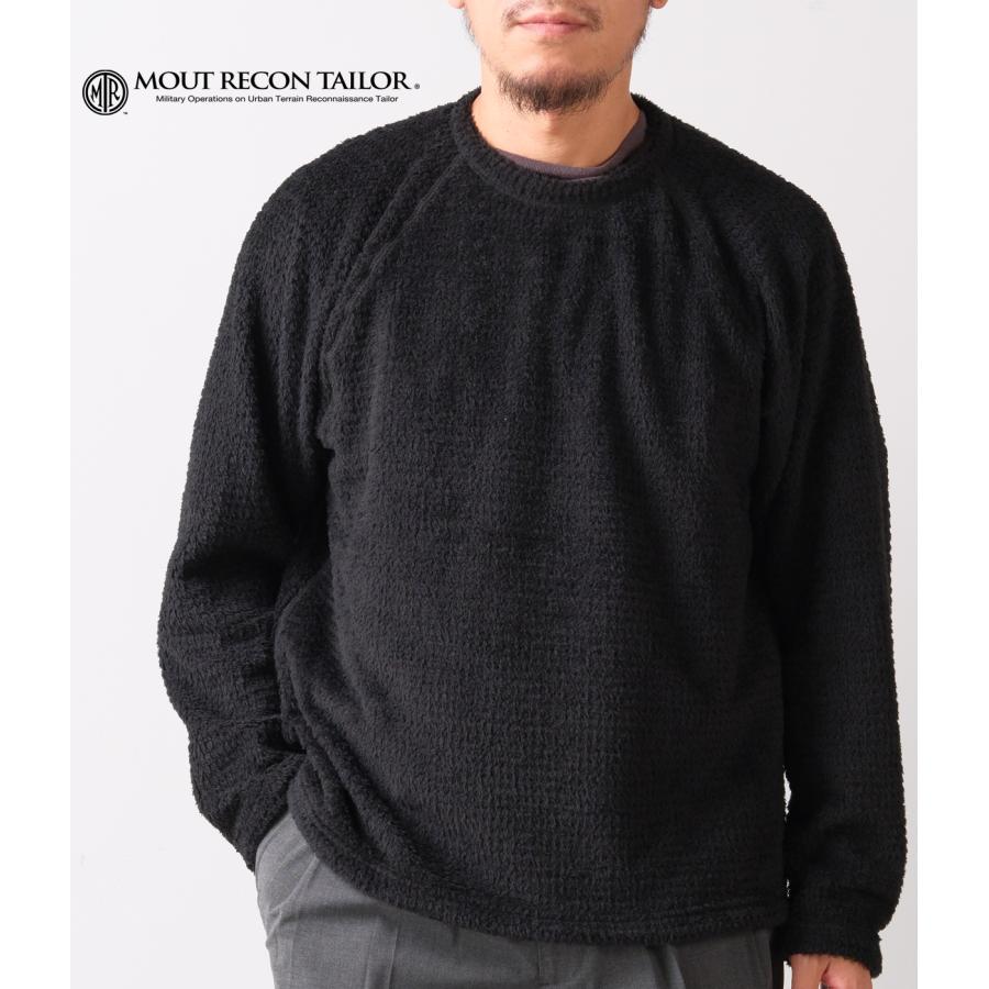 【MOUT RECON TAILOR｜マウトリーコンテーラー】マウトロウロフトクルーネック MOUT LOW LOFT CREW NECK 黒 保温 通気 撥水 軽量 速乾 アウトドア【MT2009】 | 